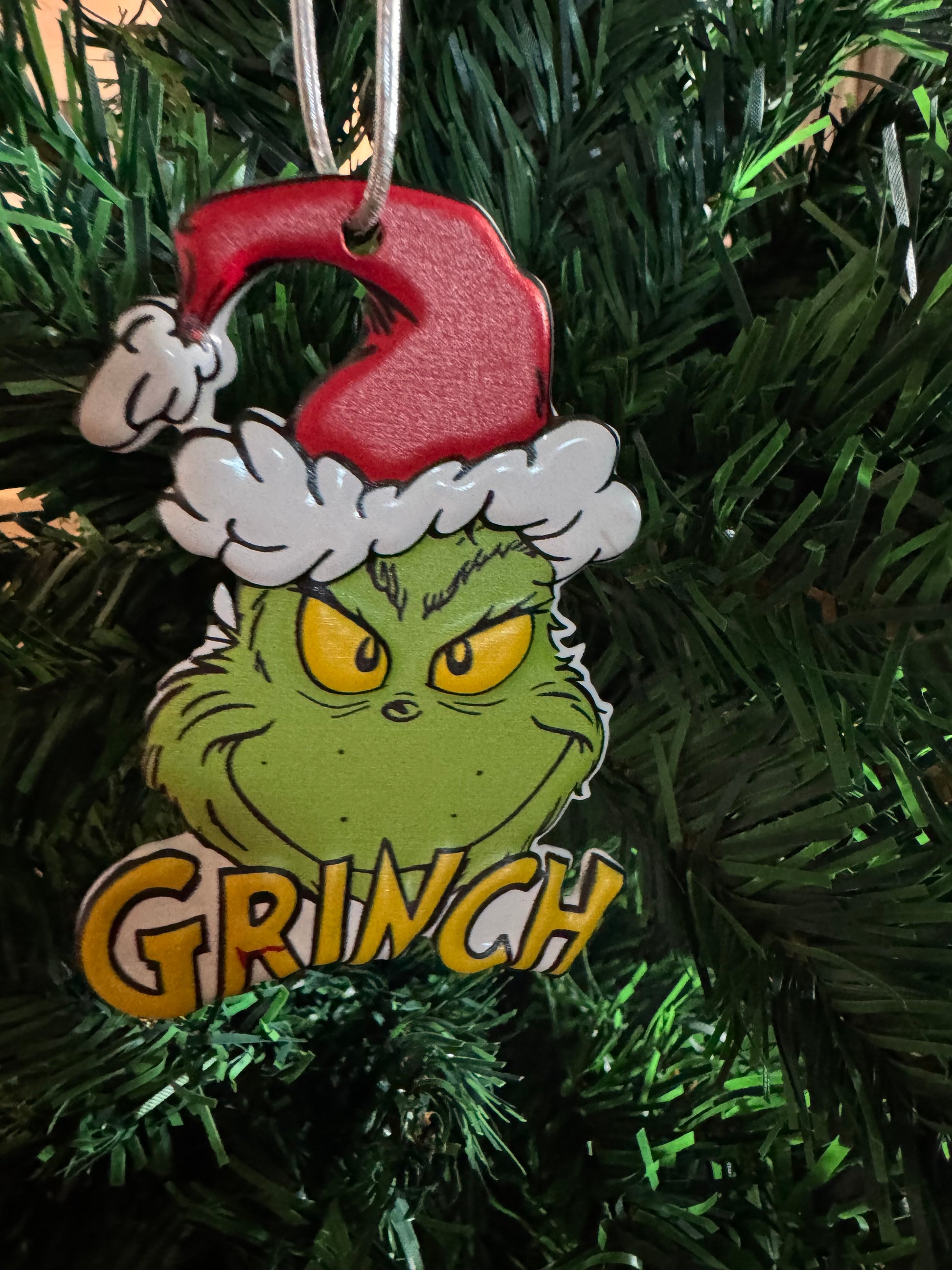 Grinch Face Hanging Ornament