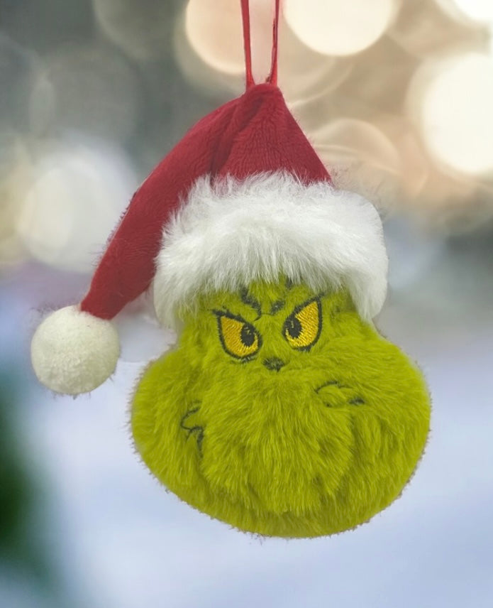 Grinch Head Keyring