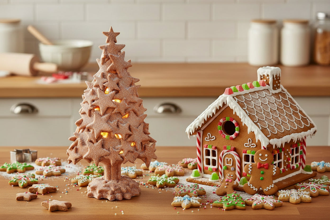 Gingerbread Star Tree LED – Cotswold Christmas Cottage