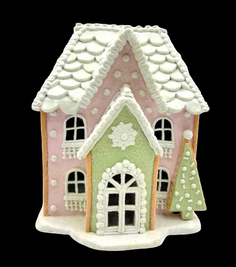 Pastel LED Gingerbread House