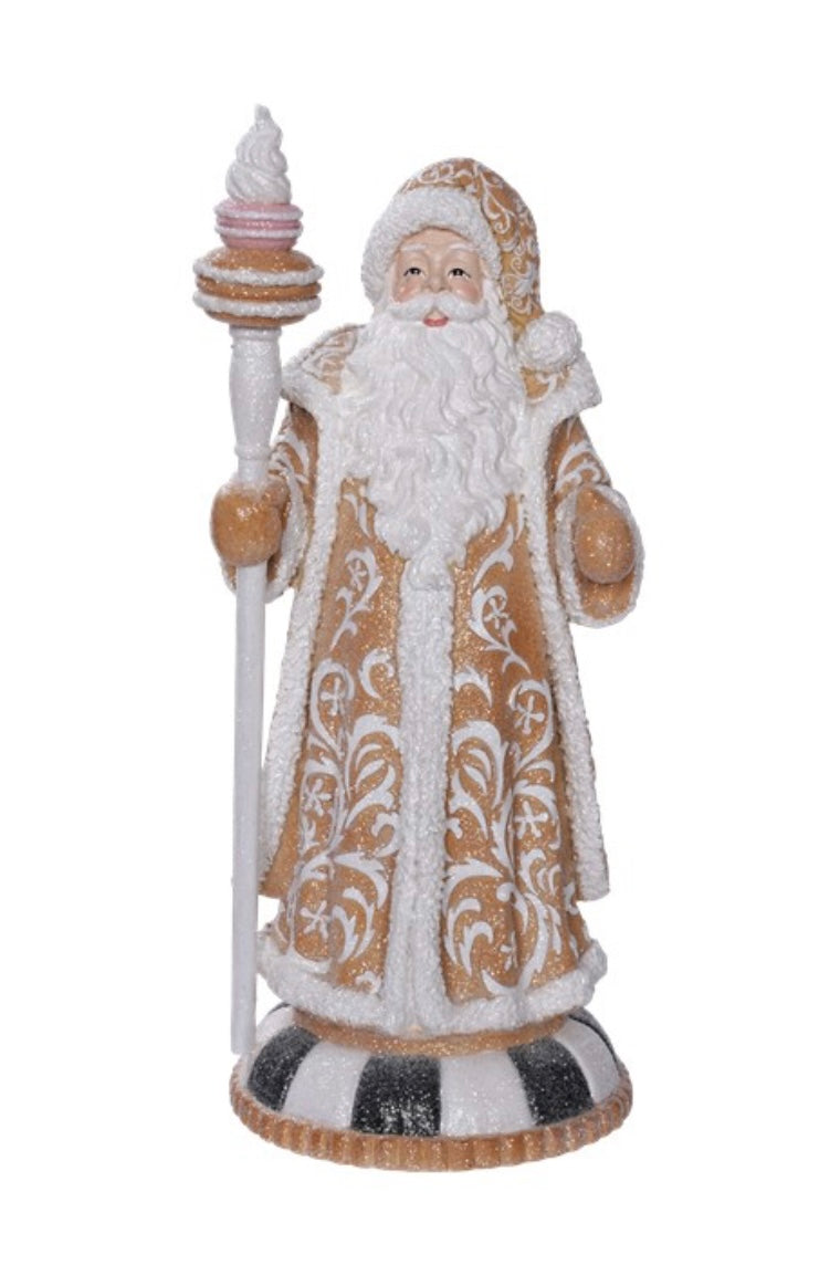 Black & White Gingerbread Santa