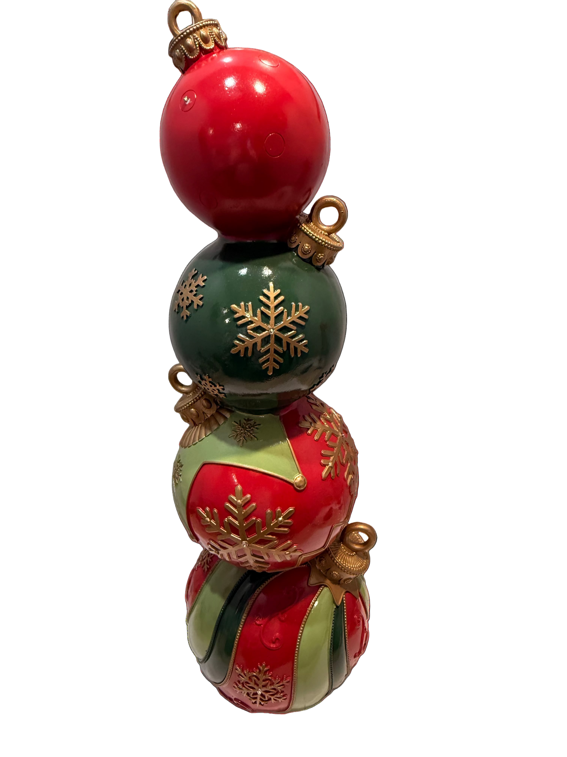 4 Bauble Stack (Red & Green)